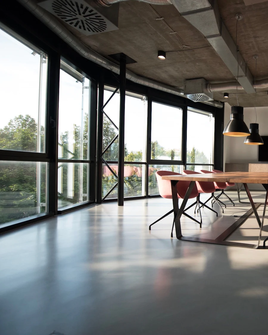 Commercial interior design — corporate boardroom and meeting space